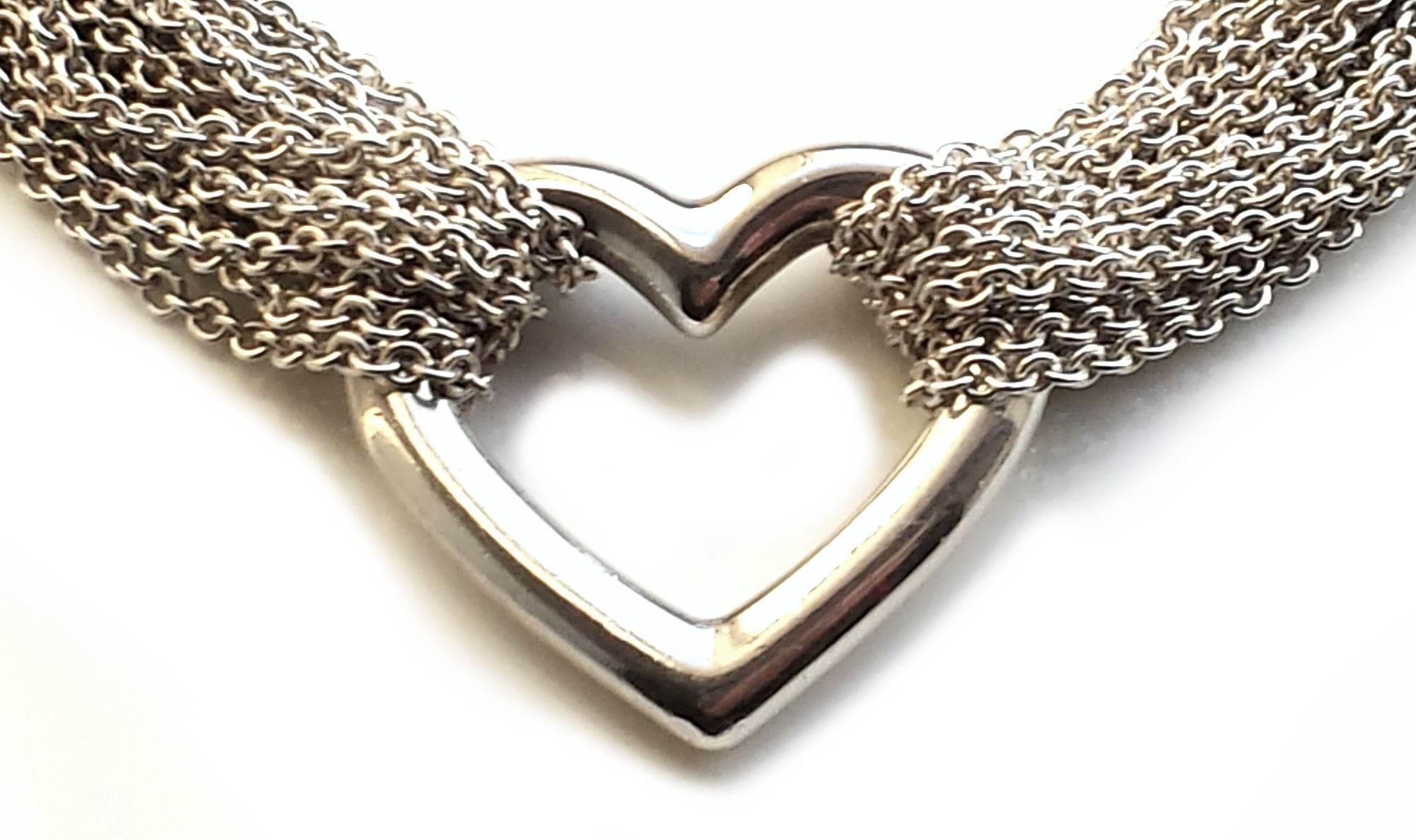 Heart Bracelet Sterling Silver 7