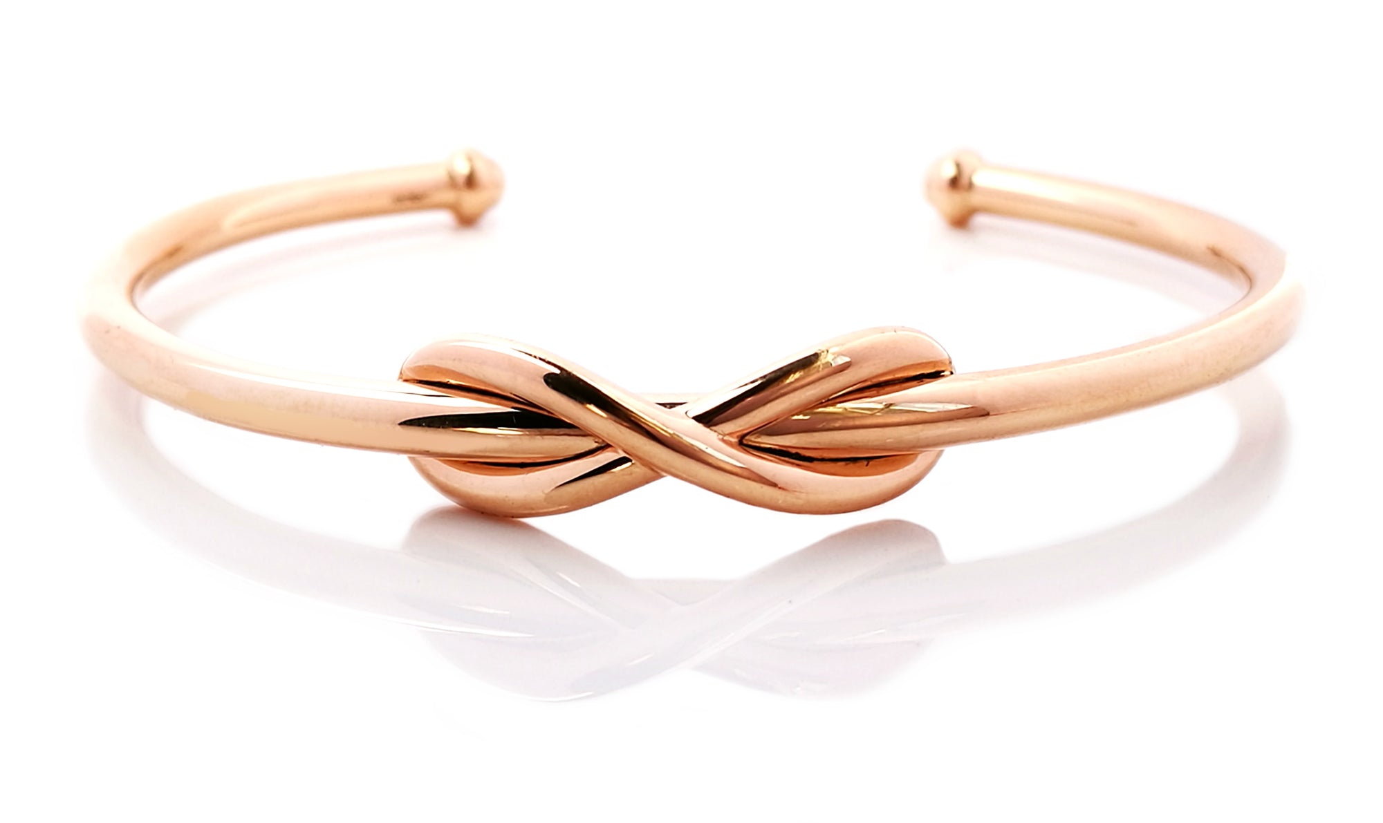 Tiffany & Co. 18k Rose Gold Infinity Cuff Bracelet