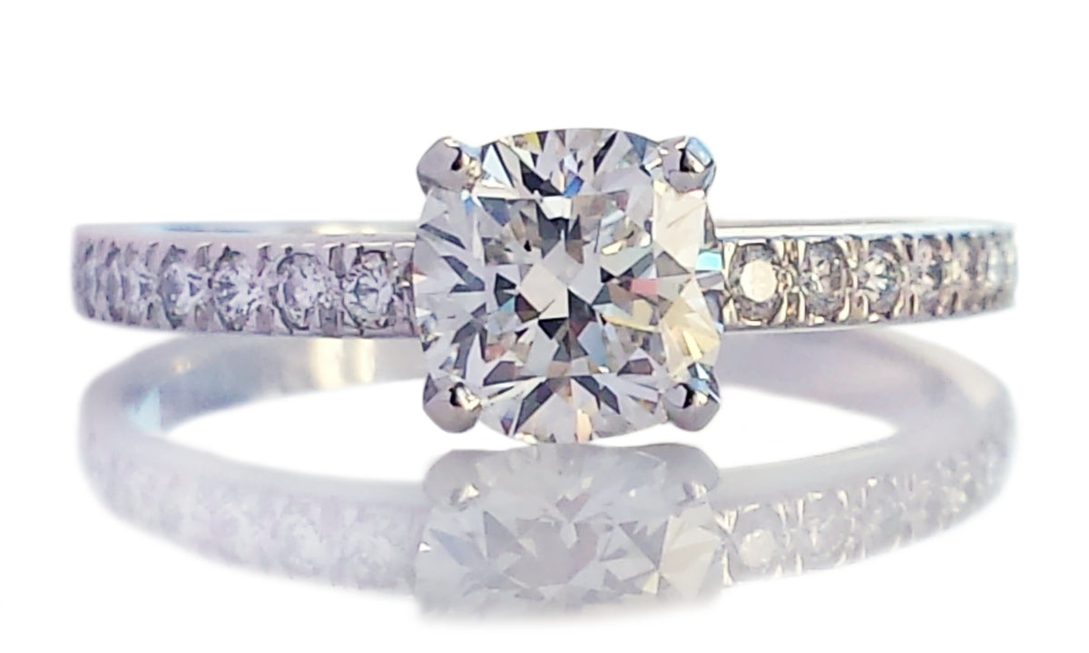 Tiffany & Co. 0.99tcw F/VVS1 Novo Diamond Engagement Ring
