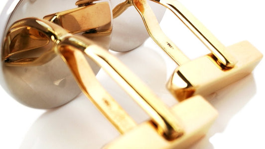 Bulgari Bvlgari Steel & 18k Gold Cufflinks - Bloomsbury Manor Ltd