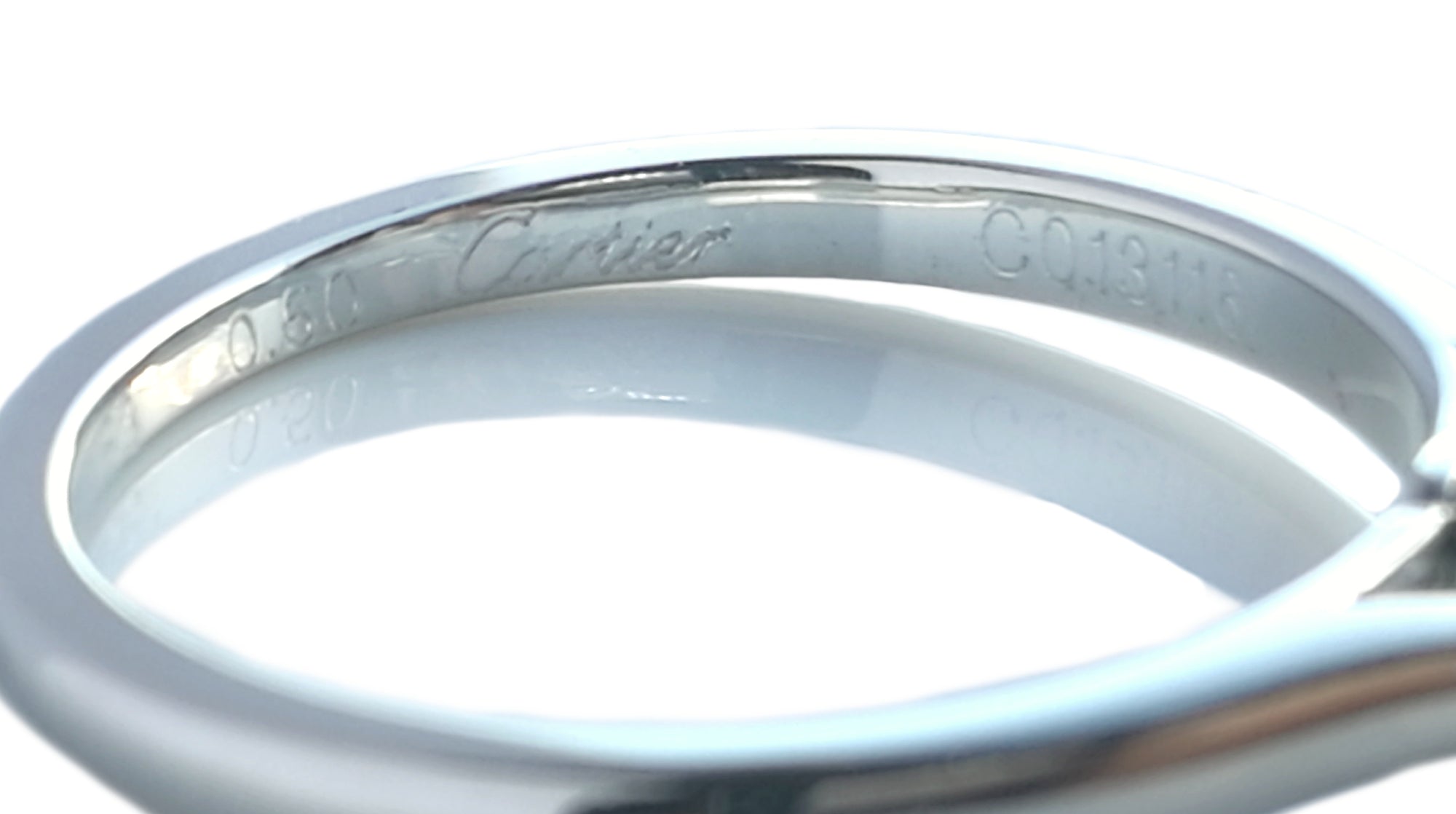 Cartier 0.50ct G/VS2 Round Brilliant Cut '1895' Diamond Engagement Ring