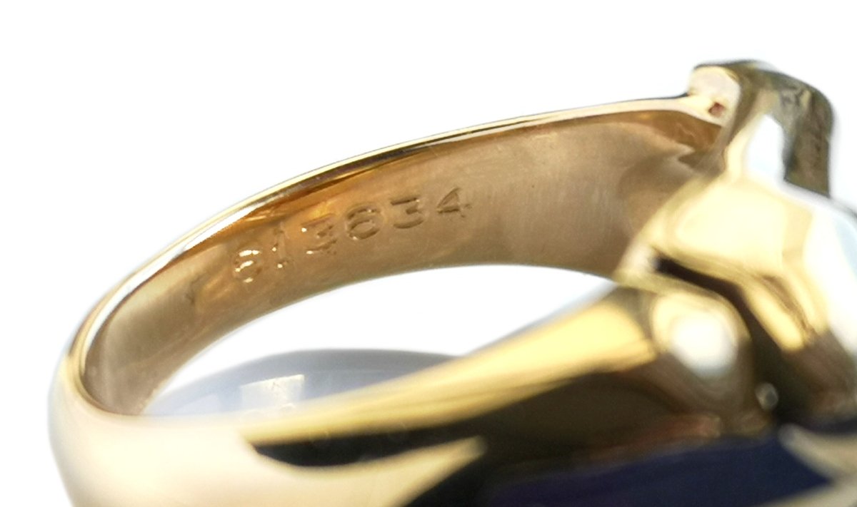 Cartier Panthere Ring in 18k Gold & Emerald, Size 50 - Bloomsbury Manor Ltd