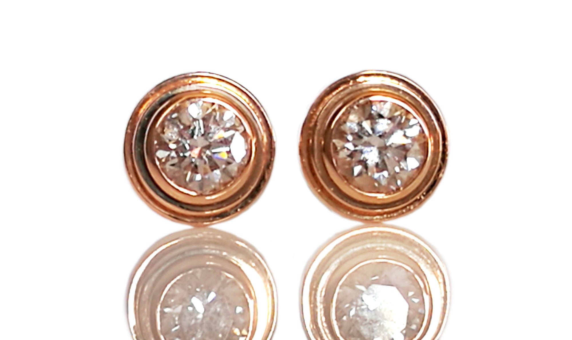 Cartier Diamants Legers 18k Yellow Gold Diamond Earrings XS .08tcw