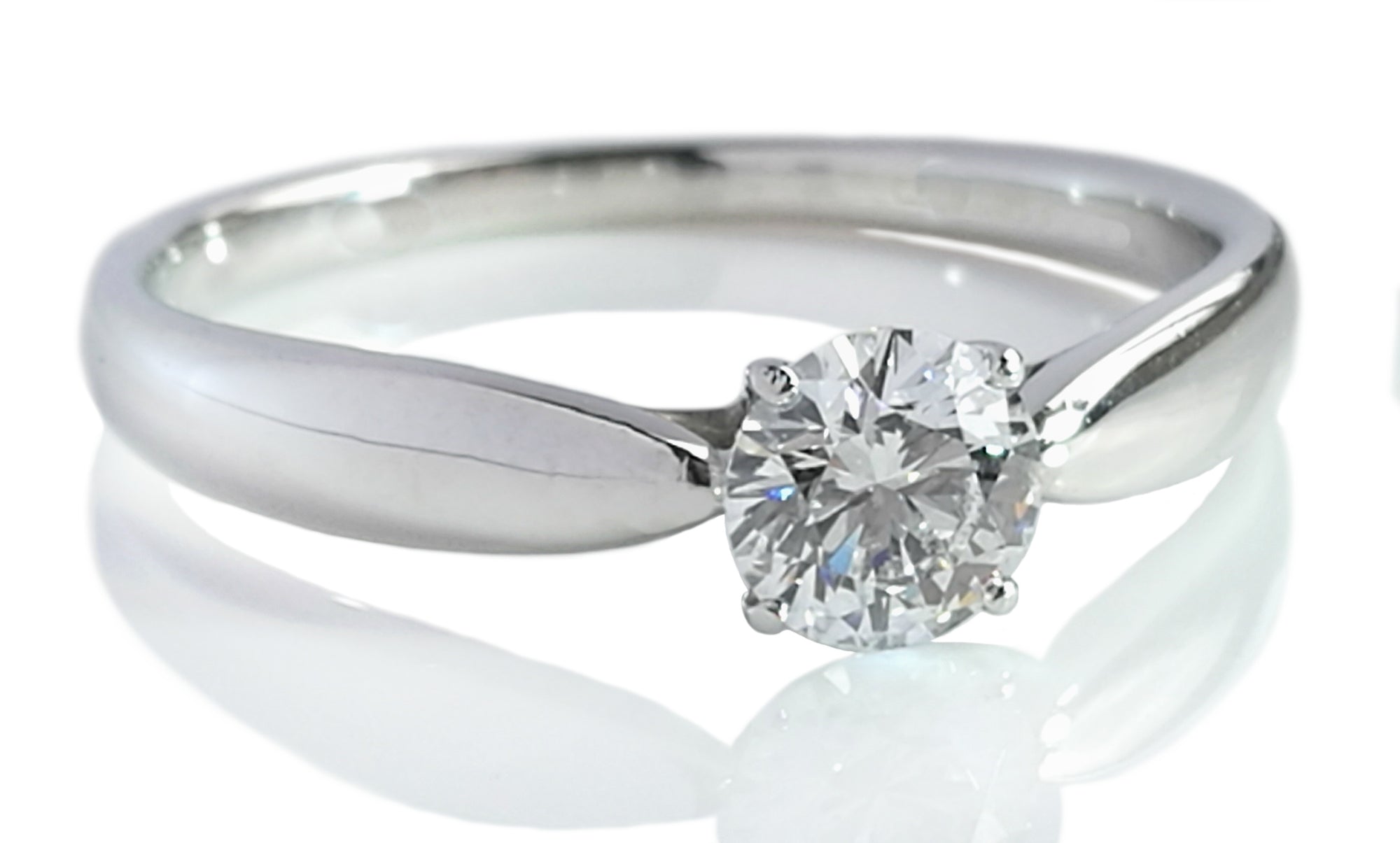 Tiffany & Co. 0.41ct F/SI1 Harmony® Round Brilliant Diamond Engagement Ring
