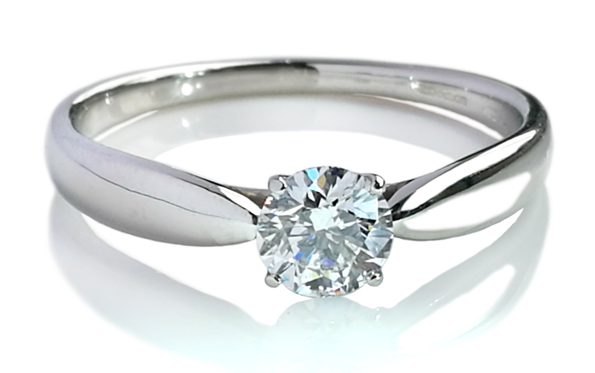 Tiffany & Co. 0.41ct F/SI1 Harmony® Round Brilliant Diamond Engagement Ring