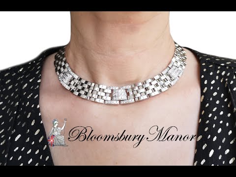 Video of Cartier Maillon Panthere 6.25ct Diamond Necklace