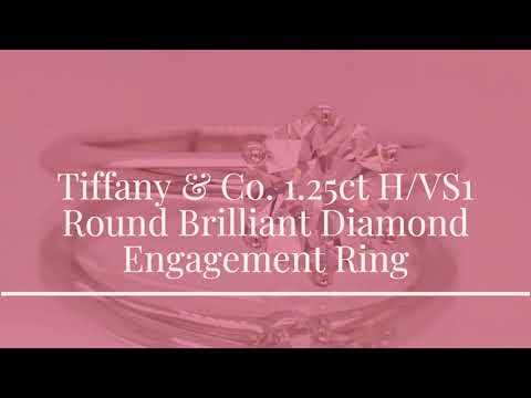 Tiffany & Co. 1.25ct H/VS1 Triple XXX Round Brilliant Diamond Engagement Ring video