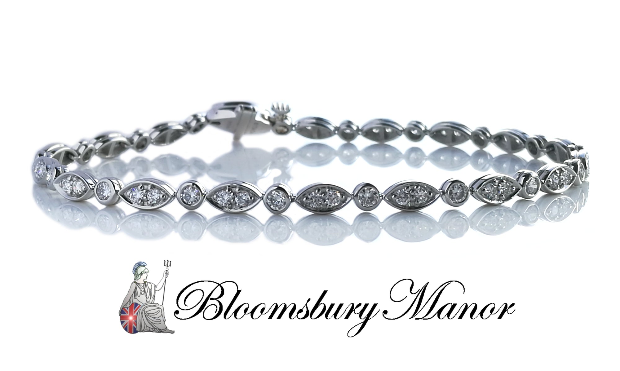 Tiffany & Co. 1.60tcw Diamond Jazz Bracelet in Platinum, 6¾"