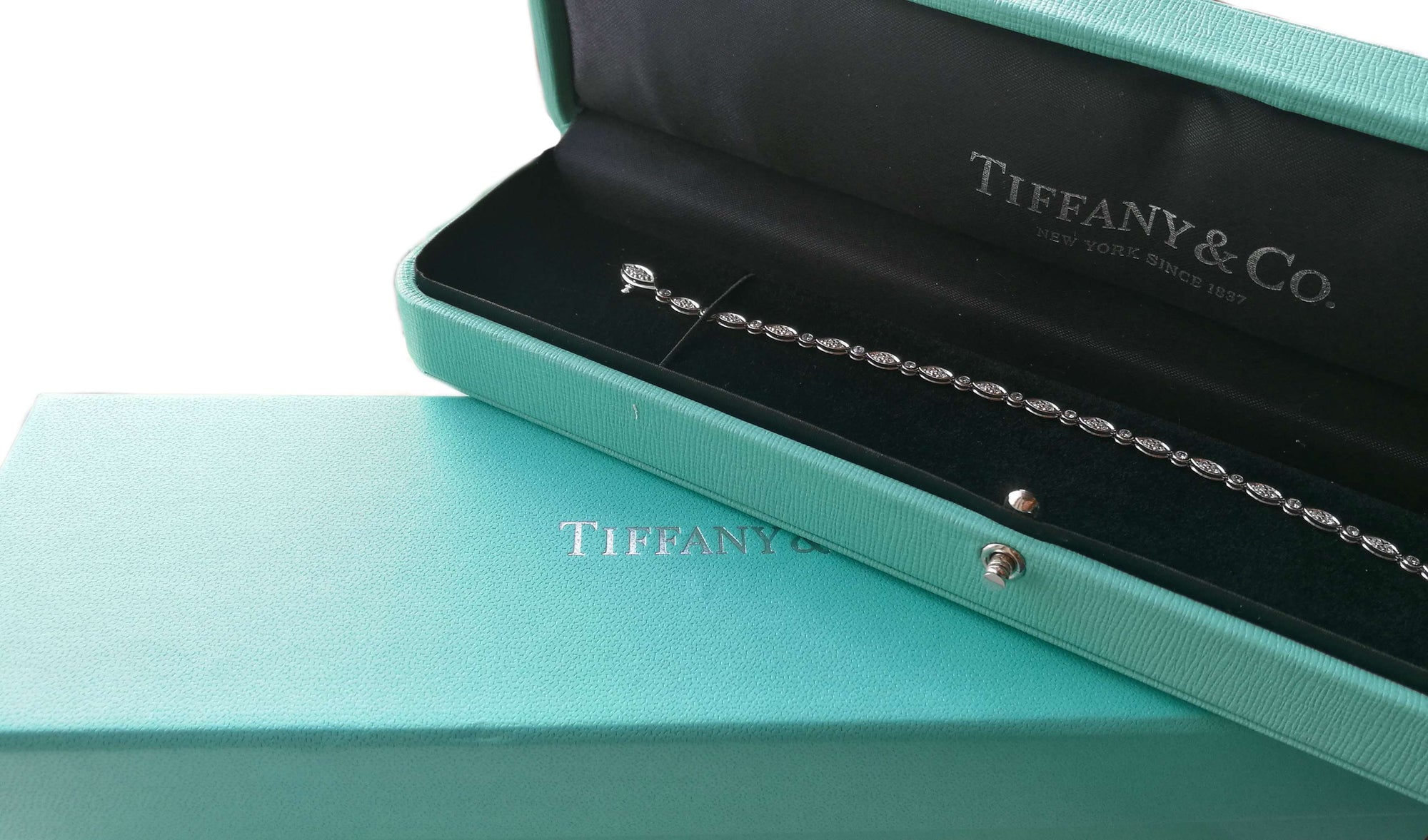 Tiffany & Co. 1.60tcw Diamond Jazz Bracelet in Platinum, 6¾"