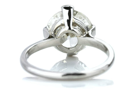 Original Art Deco 3.75ct M/VS2 Old European Brilliant Cut Diamond Engagement Ring - Bloomsbury Manor Ltd