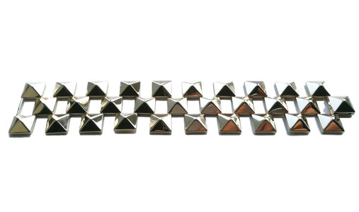 Retro Vintage 1960s Pyramid Tank Bracelet in 14k Yellow Gold - Bloomsbury Manor Ltd