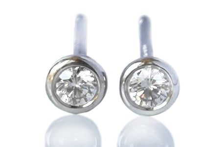 Tiffany & Co. 0.16ct Diamonds by the Yard Platinum Earrings - Bloomsbury Manor Ltd