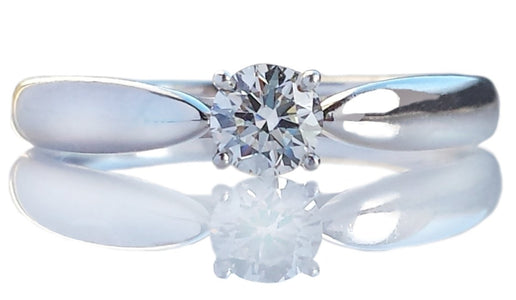 Tiffany & Co. 0.23ct H/VS Harmony Round Brilliant Diamond Engagement Ring - Bloomsbury Manor Ltd