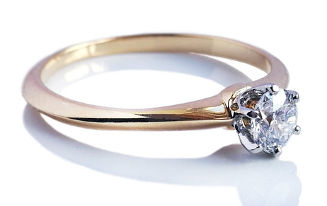 Tiffany & Co. 0.23ct Round Brilliant Diamond & 18K Gold Engagement Ring - Bloomsbury Manor Ltd