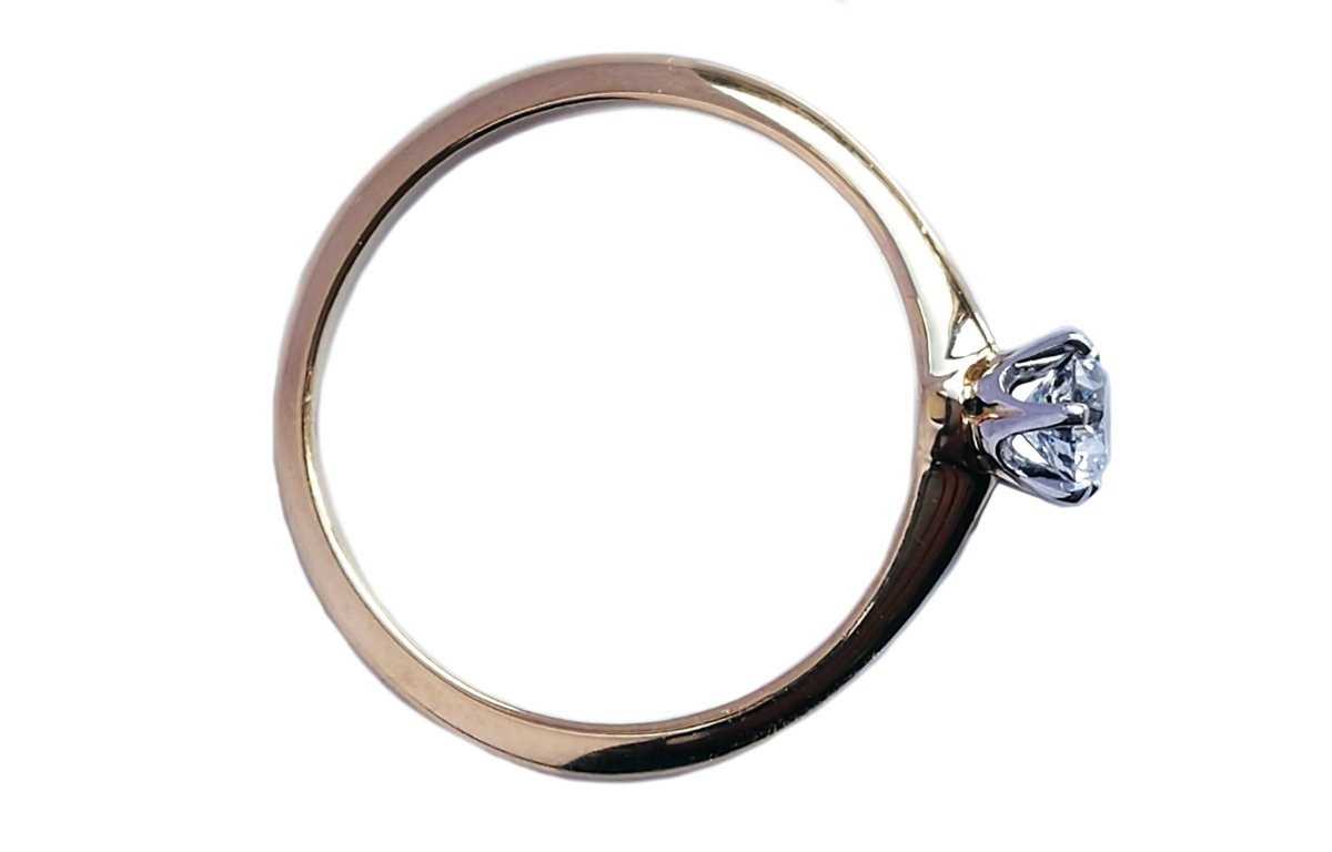 Tiffany & Co. 0.23ct Round Brilliant Diamond & 18K Gold Engagement Ring - Bloomsbury Manor Ltd