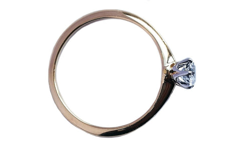 Tiffany & Co. 0.23ct Round Brilliant Diamond & 18K Gold Engagement Ring - Bloomsbury Manor Ltd