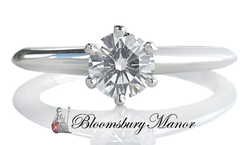 Tiffany & Co. 0.38ct G/VS Round Brilliant Diamond Engagement Ring - Bloomsbury Manor Ltd