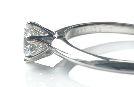 Tiffany & Co. 0.38ct G/VS Round Brilliant Diamond Engagement Ring - Bloomsbury Manor Ltd