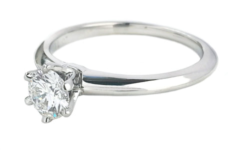 Tiffany & Co. 0.38ct G/VS Round Brilliant Diamond Engagement Ring - Bloomsbury Manor Ltd