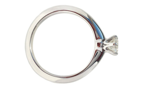 Tiffany & Co. 0.40ct I/VS2 Triple XXX Round Brilliant Diamond Engagement Ring - Bloomsbury Manor Ltd