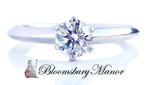 Tiffany & Co. 0.44ct Triple XXX I/VS1 Round Brilliant Engagement Ring - Bloomsbury Manor Ltd