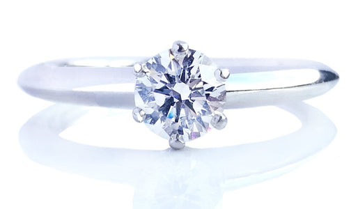 Tiffany & Co. 0.44ct Triple XXX I/VS1 Round Brilliant Engagement Ring - Bloomsbury Manor Ltd