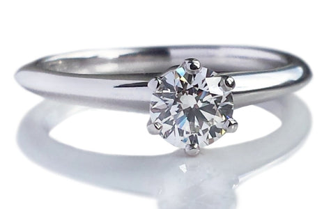 Tiffany & Co. 0.46ct H/VS1 Round Brilliant Diamond Engagement Ring - Bloomsbury Manor Ltd