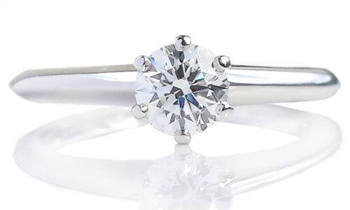 Tiffany & Co. 0.46ct H/VS1 Round Brilliant Diamond Engagement Ring - Bloomsbury Manor Ltd