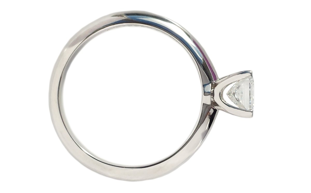 Tiffany & Co. 0.51ct F/SI1 Princess Cut Diamond Engagement Ring - Bloomsbury Manor Ltd