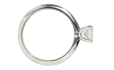 Tiffany & Co. 0.51ct F/SI1 Princess Cut Diamond Engagement Ring - Bloomsbury Manor Ltd