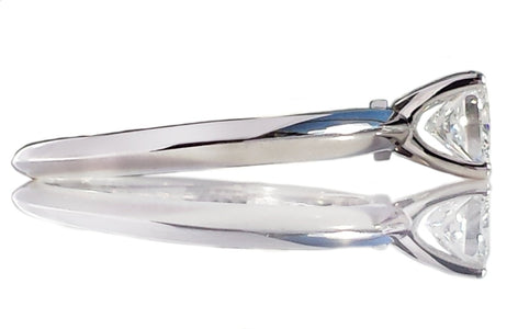 Tiffany & Co. 0.51ct F/SI1 Princess Cut Diamond Engagement Ring - Bloomsbury Manor Ltd