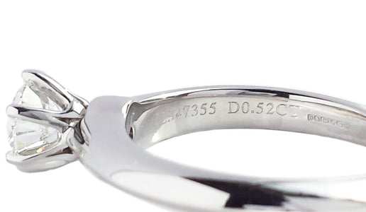 Tiffany & Co. 0.52ct E/VS2 Triple XXX Round Brilliant Diamond Engagement Ring - Bloomsbury Manor Ltd