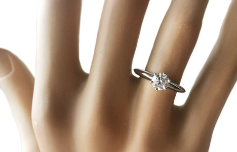 Tiffany & Co. 0.52ct Triple XXX H/VVS2 Round Brilliant Diamond Engagement Ring - Bloomsbury Manor Ltd