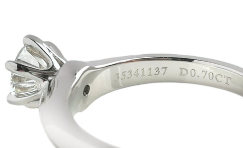 Tiffany & Co. 0.70ct I/VVS2 Triple XXX Round Brilliant Diamond Engagement Ring - Bloomsbury Manor Ltd