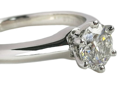 Tiffany & Co. 0.70ct I/VVS2 Triple XXX Round Brilliant Diamond Engagement Ring - Bloomsbury Manor Ltd
