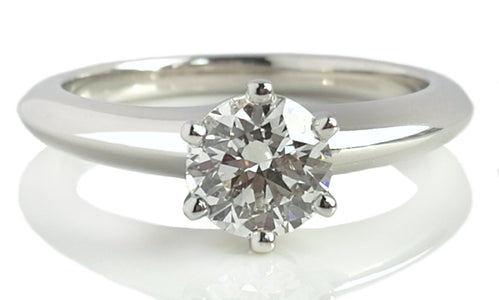 Tiffany & Co. 0.70ct I/VVS2 Triple XXX Round Brilliant Diamond Engagement Ring - Bloomsbury Manor Ltd