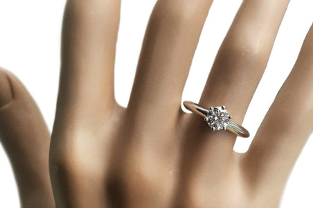 Tiffany & Co. 0.70ct I/VVS2 Triple XXX Round Brilliant Diamond Engagement Ring - Bloomsbury Manor Ltd