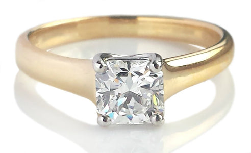 Tiffany & Co. 0.73ct G/VS Lucida Diamond & 18K Gold Engagement Ring - Bloomsbury Manor Ltd