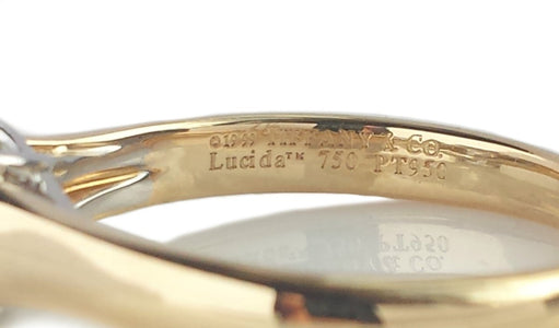 Tiffany & Co. 0.73ct G/VS Lucida Diamond & 18K Gold Engagement Ring - Bloomsbury Manor Ltd