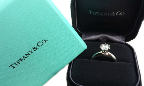 Tiffany & Co. 0.94ct F/VVS2 Triple XXX Round Brilliant Engagement Ring - Bloomsbury Manor Ltd