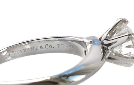 Tiffany & Co. 1.04ct H/VVS1 Triple XXX Round Brilliant Diamond Engagement Ring - Bloomsbury Manor Ltd