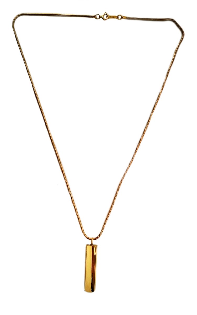 Tiffany & Co 1837 18k Yellow Gold Pendant Necklace 18in - Bloomsbury Manor Ltd