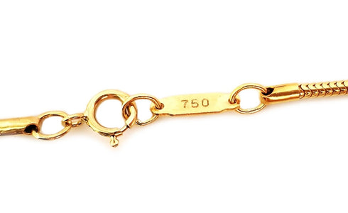 Tiffany & Co 1837 18k Yellow Gold Pendant Necklace 18in - Bloomsbury Manor Ltd