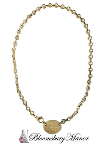 Tiffany & Co. 18K Yellow Gold Oval Return To Necklace 15.5" RRP £8350 - Bloomsbury Manor Ltd