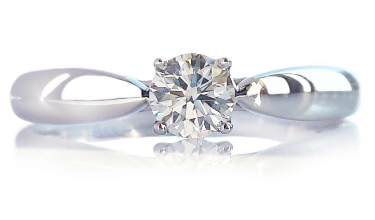 ティファニー Pt950 ダイヤ0.26ct(E・VVS-1・3EX ティファニー 0.26ct