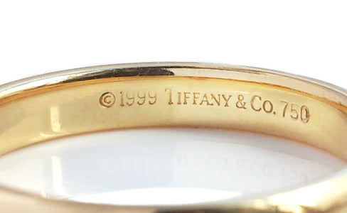 Tiffany & Co. 3mm Lucida 18k Yellow Gold Wedding Band - Bloomsbury Manor Ltd