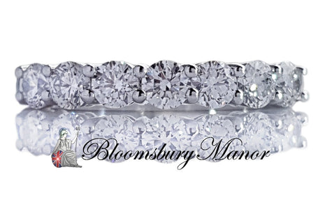 Tiffany & Co Embrace 3.5mm .91ct Round Brilliant Diamond Wedding Band Ring - Bloomsbury Manor Ltd