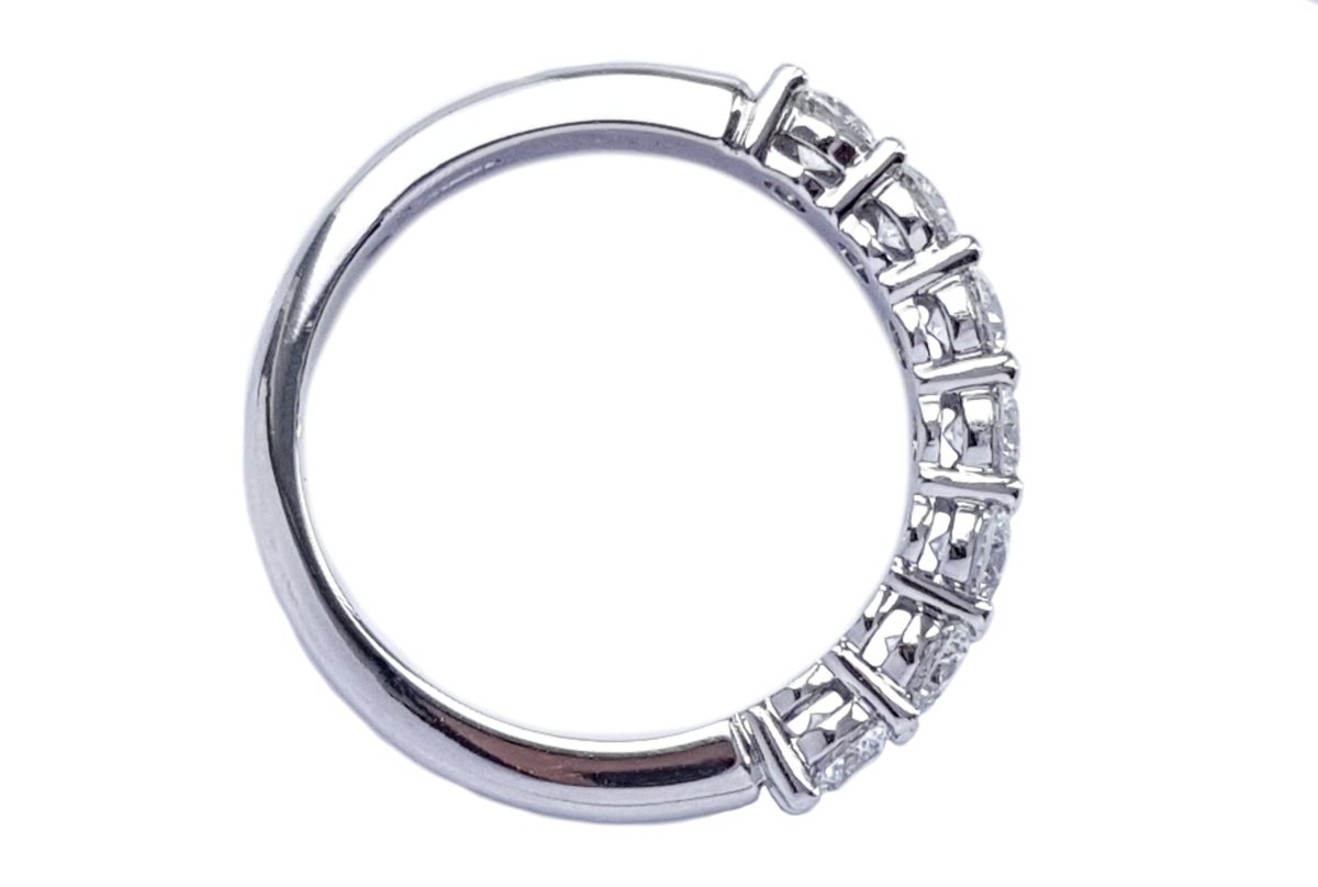 Tiffany & Co Embrace 3.5mm .91ct Round Brilliant Diamond Wedding Band Ring - Bloomsbury Manor Ltd