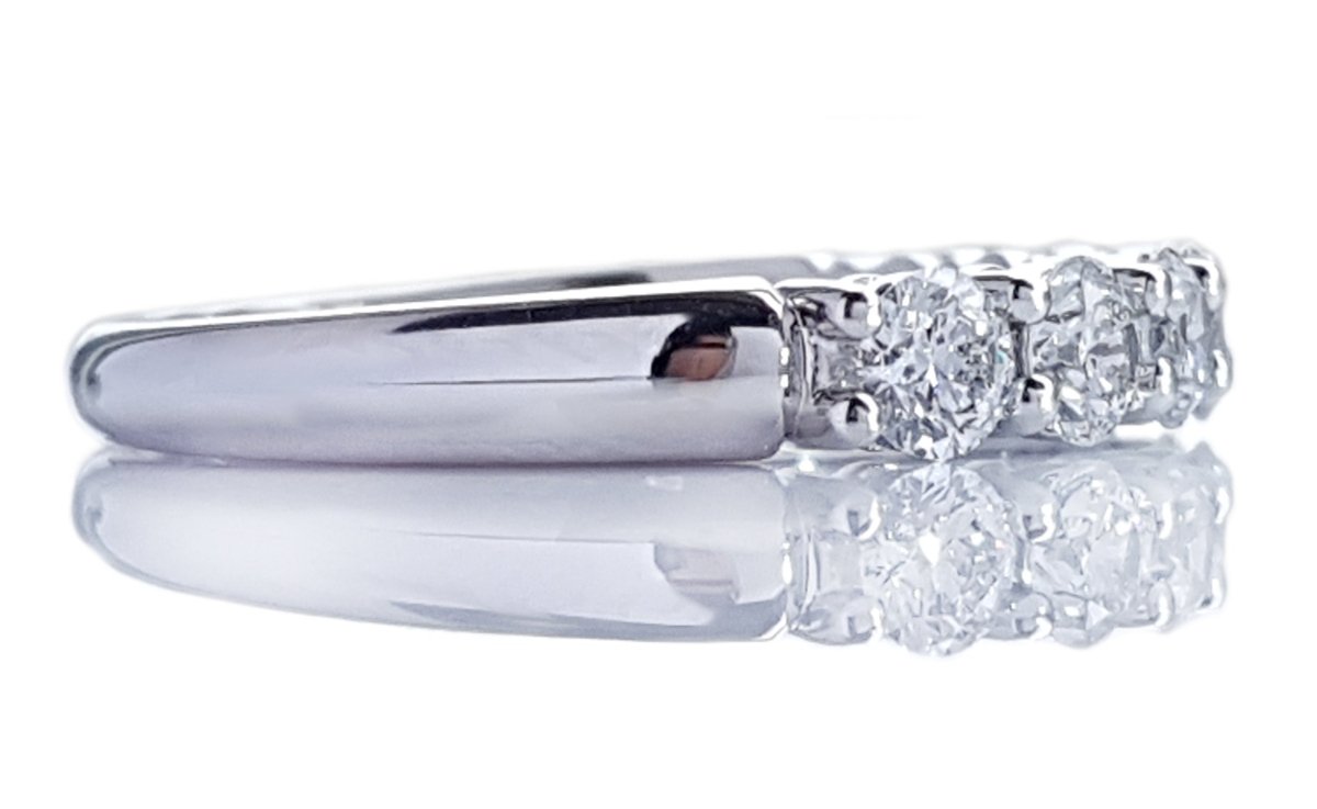Tiffany & Co Embrace 3.5mm .91ct Round Brilliant Diamond Wedding Band Ring - Bloomsbury Manor Ltd