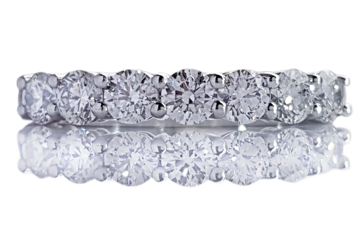 Tiffany & Co Embrace 3.5mm .91ct Round Brilliant Diamond Wedding Band Ring - Bloomsbury Manor Ltd